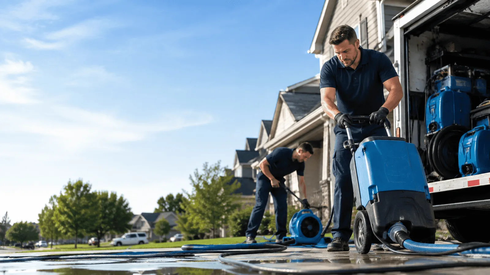 Dehumidification being performed in Colorado City, TX